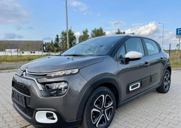 Citroen C3 cena 58900 przebieg: 10000, rok produkcji 2022 z Leszno małe 407